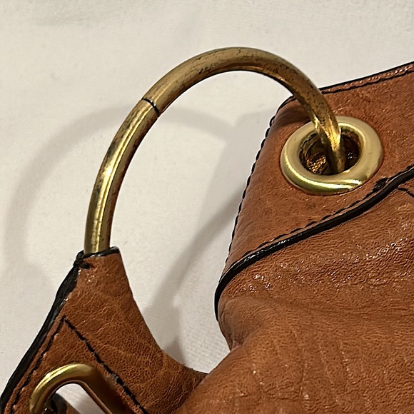 OrYANY Gorgeous Cognac Brown Leather Gwen Hobo Bag Purse 🌸🌸 - Picture 3 of 11